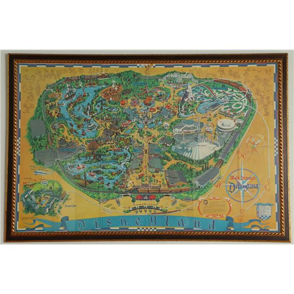Disneyland Large Park Map 1968