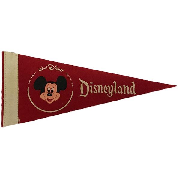 Disneyland 1955 Mickey Mouse Pennant