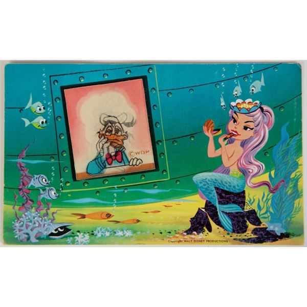 Disneyland Donald Duck Lenticular Postcard