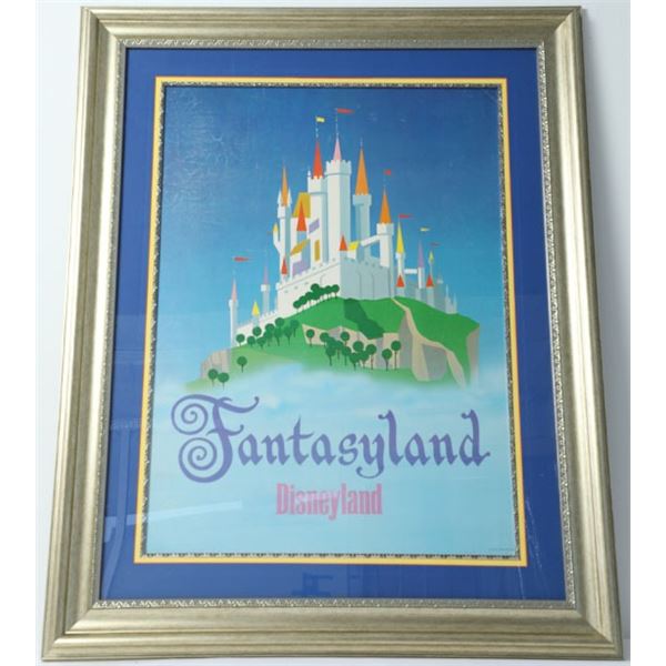 Disneyland Fantasyland 1966 Near Attraction Poster