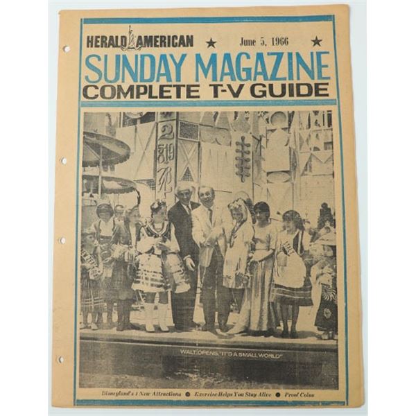 Herald American Sunday Magazine Walt Disney Story