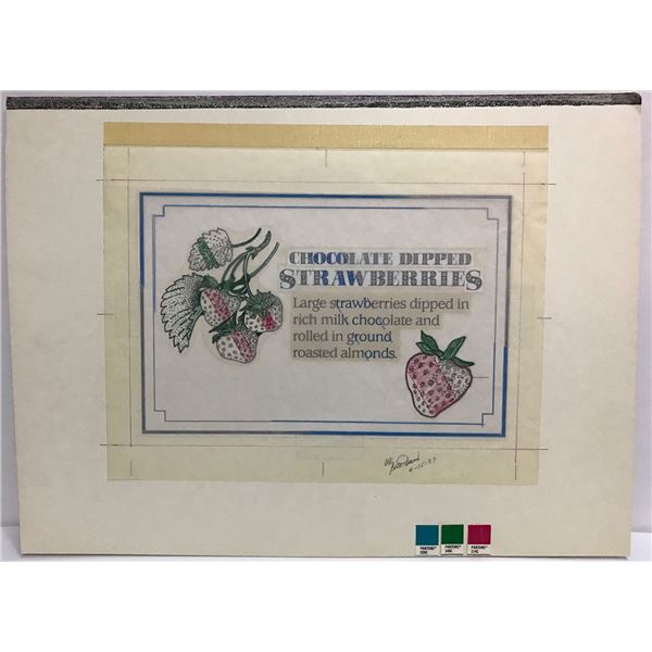 Main Street Concept Art Chocolate Strawberries Sign