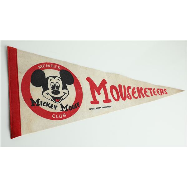 Mickey Mouse Club Mouseketeer Pennant