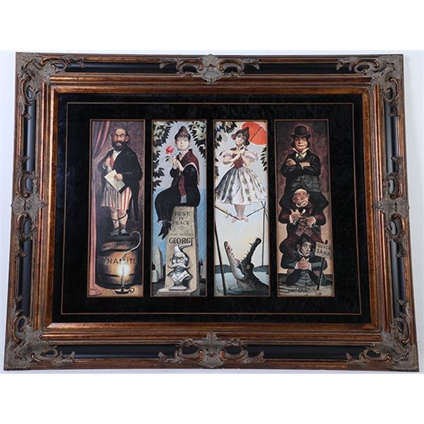 Haunted Mansion Stretching Paintings Signed Marc Davis