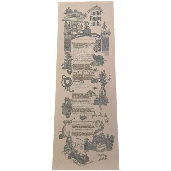 Haunted Mansion Nightmare Before Christmas Scroll