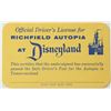 Image 1 : Disneyland 1955 Tomorrowland Autopia License