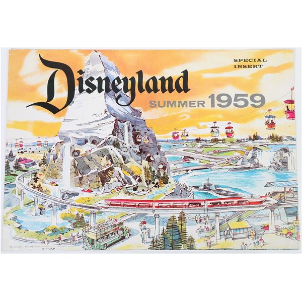 Disneyland Summer 1959 Special Insert Ad