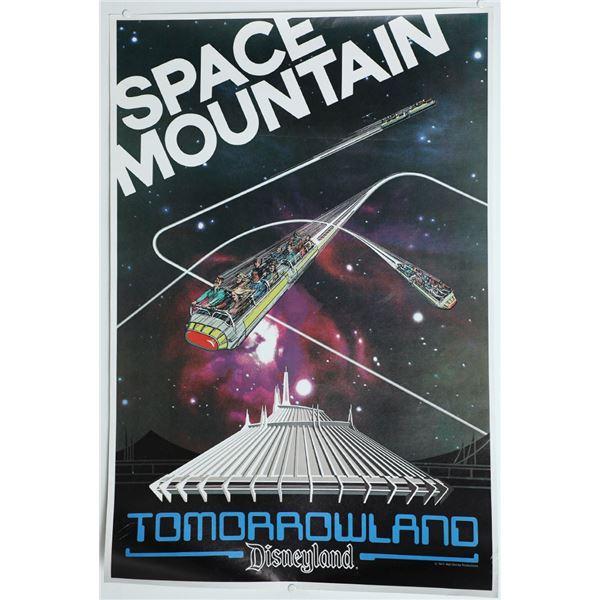 DIsneyland Space Mountain Attraction Poster