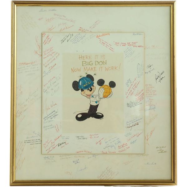 Disney WED Mickey Mouse Art Signed for Don Edgren