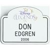 Image 1 : Disneyland Name Tag Disney Legends Don Edgren