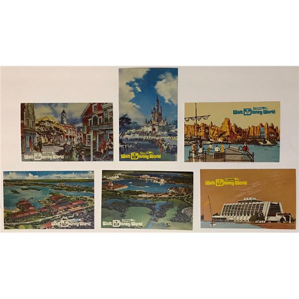 Walt Disney World Pre-opening Concept Art Postcards