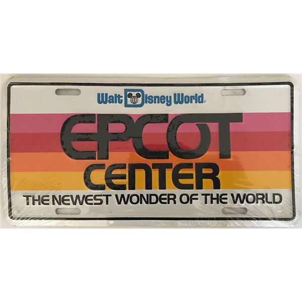 Epcot The Newest Wonder of the World License Plate