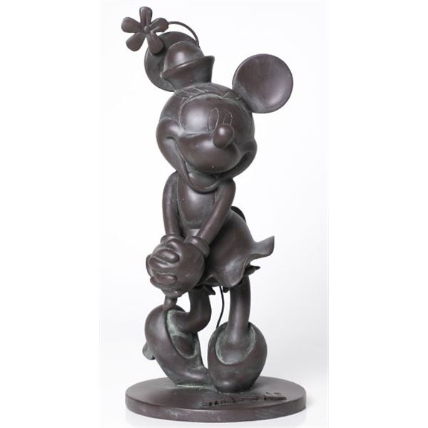 Epcot Minnie Mouse Bronze Style Statue