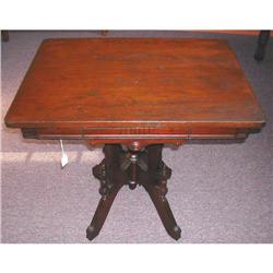 C. 1870's Walnut Victorian Parlor Table #1743282