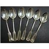 Image 1 : SET of SIX - STERLING - EGG SPOONS #1743392