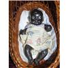 5" Black Bisque Baby W/ Basket #1743467