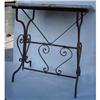 Image 1 : Antique Wrought Iron Pastry Table Base #1744092