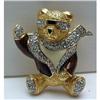 Costume:Butler & Wilson Teddy Bear Pilot Brooch#1744276