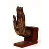 Image 1 : 18C Chinese Tibetan Gilt Bronze Buddha Hand #1744337