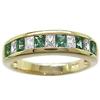 Image 1 : Green and White Sapphire Ring #1744577