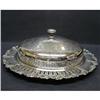 Image 1 : ANTIQUE SILVER SERVING DISH with LID #1753398