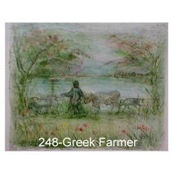The Greek Farmer lithograph by Edna Hibel #1753560