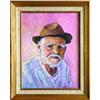 Image 1 : ORIG OIL PAINTING PORTRAIT MAN WITH WHITE BEARD#1753609