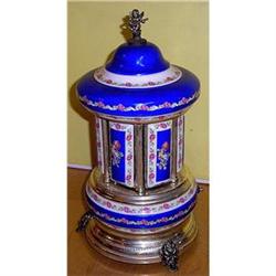 Outstanding Porcelain and Silver Music Box by #1753613