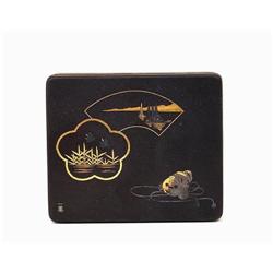 Old Japanese Gold Silver Mixmetal Komai Sty Box#1753905