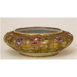 Unusual Nippon Moriage Lg Jewel Bowl Mk #1753920