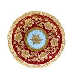 Old Japanese Nippon Gold Beaded Star Plate #1753943