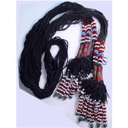 AFRICAN BEADED 55" ceremonial necklace #1753963