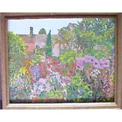 'Garden' Framed Oil on Canvas By S.H.E.LLewelyn#1754003