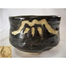 Lovely Japanese Antique Oribe Bowl by Junboku #1754054