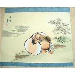 God of Happiness Scroll Painting by Tatsumaro #1754064