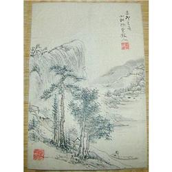 Japanese Pine Valley Painting by Dosanjin #1754080