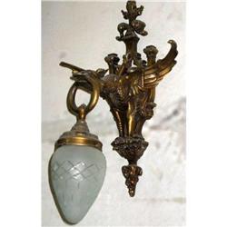 PAIR  Gardian Gargoyle  Bronze  sconces  #1765278