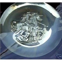 Dali 925 Sterling Silver Plate, Signed "UNICORN#1776244