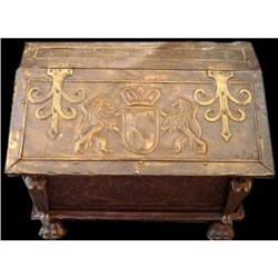 Antique English Regency-Style Wood Box #1776984