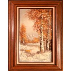 "Winter Time" by Wallace - landscape oil #1788340