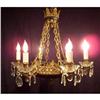 Image 1 : Classic Empire Style Brass and Crystal #1788453