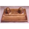 Image 1 : Copper Inkwell Arts and Crafts Era Dble #1788456