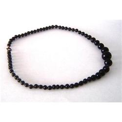 Antique French Jet Bead Necklace #1789225