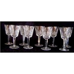 Set of  (9) Waterford Crystal Claret Goblets #1789263
