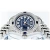 Image 4 : Rolex Ladies Stainless Steel Quickset Sapphire Blue Diamond Lugs Datejust Wristw