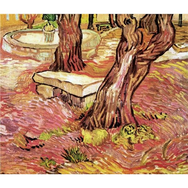 Van Gogh - The Stone Bench In The Garden Of Saint-Paul Hospital