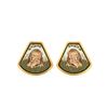 Image 1 : Hermes Multi Enamel Clip-on Earrings