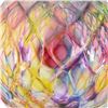 Image 2 : Glass Eye Studios, "Ornament (Rainbow Diamond Facet)" Hand Blown Glass Sculpture