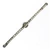 Image 5 : Antique 18K Gold 1.10 ctw Rose & Old Mine Diamond & Pearl Milgrain Bar Pin Brooc