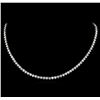 Image 1 : 14KT White Gold 19.68 ctw Diamond Necklace